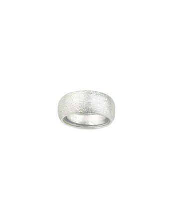 Pękata obrączka satynowana, Bijoux by Marzena Bylicka