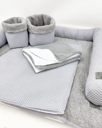Komplet na przewijak, mata do przewijania, szary przewijak, Enitka Sweet Baby Room