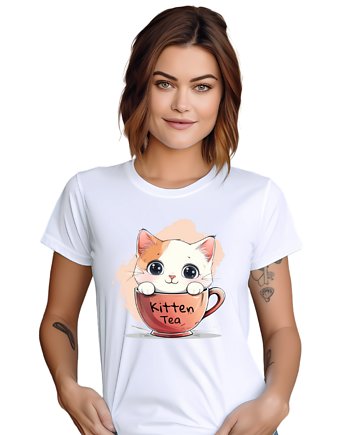 Koszulka kot t-shirt, EvienArt