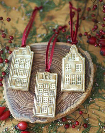 Zestaw kamieniczek na choinkę, Velvet Craft