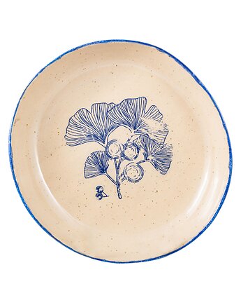 Półmisek ceramiczny z miłorzębem, Ganna.pottery