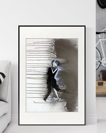 grafika 50X70 cm wykonana ręcznie, MiniMalArt