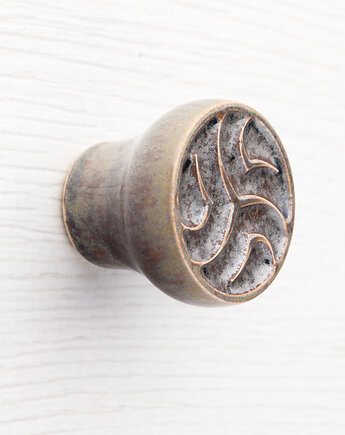 Gałka do mebli złotobrązowa wz.19, pracowniazona