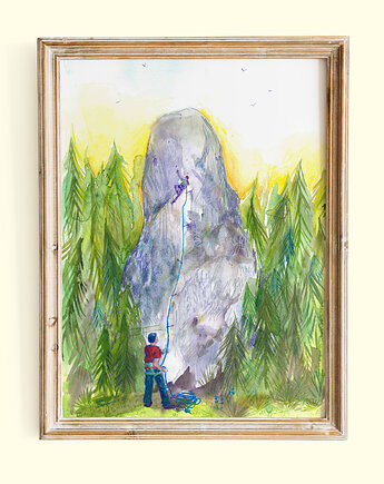 Plakat Wspinanie w skałach, ewaziembicka