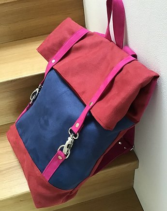 Plecak  włóczykija - block color, PRACOWNIA 166