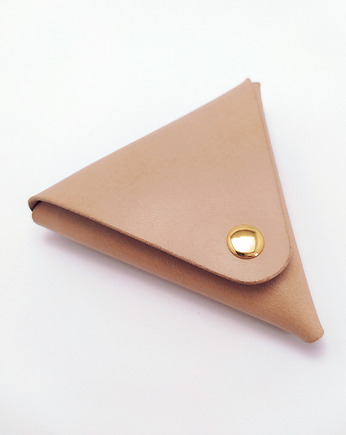 Etui na monety ręcznie robione ze skóry naturalnej