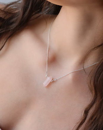 Naszyjnik kwarc różowy- srebro 925, Coccola JEWELLERY
