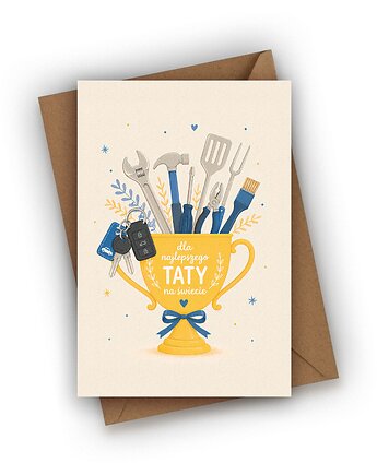 Kartka na Dzień Taty- Puchar dla Taty, Czarna Owca Karteczki