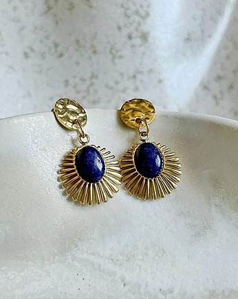 Kolczyk wachlarze - Lapis Lazuli, Gleeme Jewellery