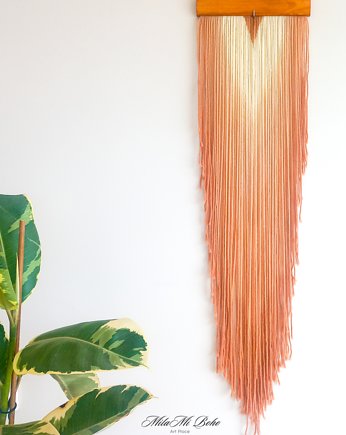 Makrama. Dekoracja ścienna z wełny. "Chestnut", MilaMi Boho