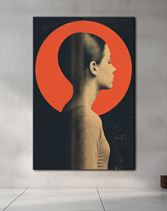 Pył księżycowy - Obraz na płótnie - Druk, Blejtrama - Kolaż, Surrealizm #4, Black Sapphire Art