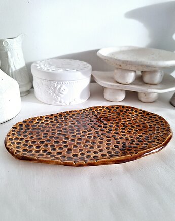 Ceramiczna podstawka bursztynowa, Wooden Love