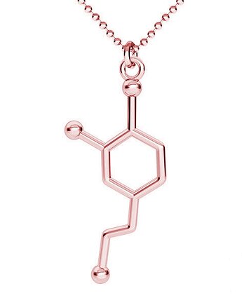 DOPAMINA -naszyjnik różowe złoto 18K, ISSI Jewelry