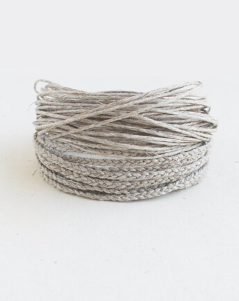 Len naturalny komplet Bransoletek z zapięciami, galeria nuit