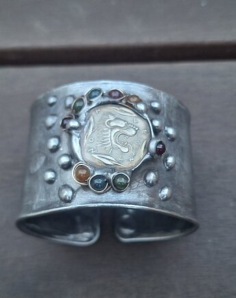 Lew - bransoletka regulowana, po drugiej stronie lustra