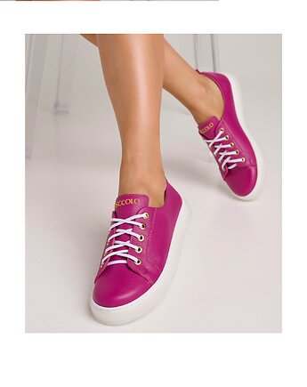 Sneakersyi skórzane  fuksja (6640), BOSCCOLO