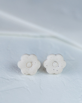 Kolczyki porcelanowe CREAM, rękoczyny