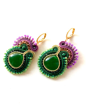 Sutaszowe kolczyki RONDA _ KOLEKCJA 2025, Sylwia Żak