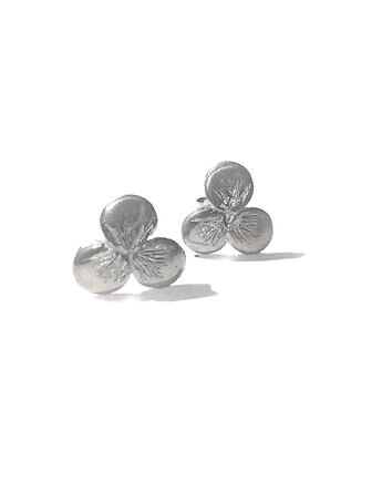 Kolczyki srebrne kwiatki, Bijoux by Marzena Bylicka