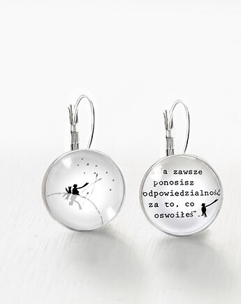 Mały Książę Friends z cytatem - stalowe kolczyki, Makaliboo