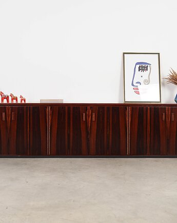 Sideboard palisandrowy, duński design, lata 70, produkcja: Dania, Przetwory design