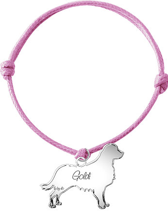GOLDEN RETRIEVER  bransoletka  z grawerem, by ilo