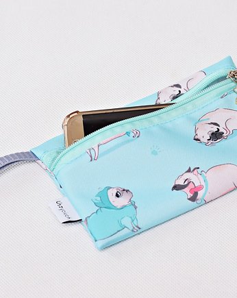 Etui na telefon na klucze saszetka mopsy, Uszyciuch
