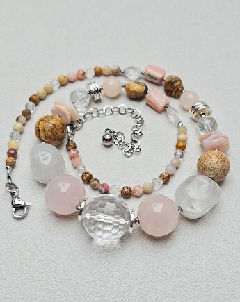 Stopniowany Naszyjnik Pastele z Jaspisem, ILEA