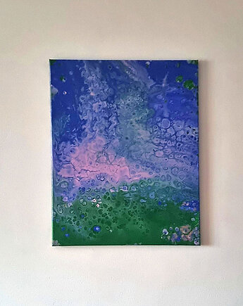 Akryl na płótnie Błękitny Feniks, ZeStrychu Handmade