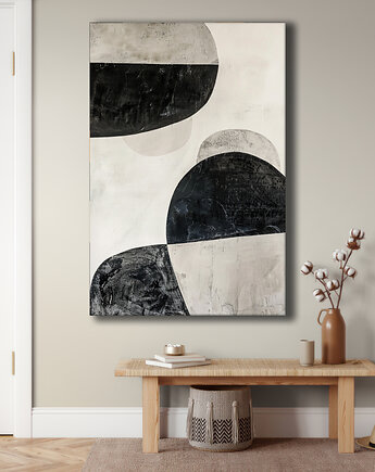 Geometria natury - Obraz na płótnie - Druk Blejtrama, Minimalizm, Loft #102, Black Sapphire Art