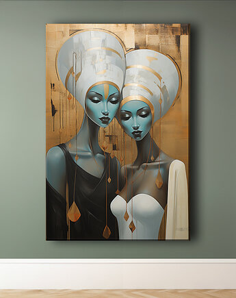 Oblicza Innych Wymiarów - Obraz na płótnie - Druk Blejtrama - Surrealizm #16, Black Sapphire Art