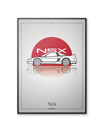 Plakat Motoryzacja - Honda NSX, Peszkowski Graphic