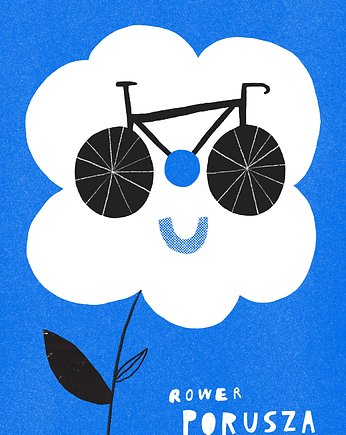 Plakat Rower porusza, Kasia Kubacha