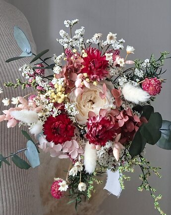 Bukiet ślubny z róż, Mudryk Viktoria Dried Flowers