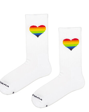 Tęczowe serce  - skarpetki Pride Month, Takapara