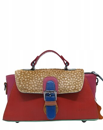 Torebka damska skórzana retro do ręki regulowany pasek elegancka eko OLIVKA, Olivka Warsaw