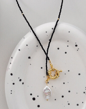 Naszyjnik Onyks z perłą, Chmolowska Jewellery