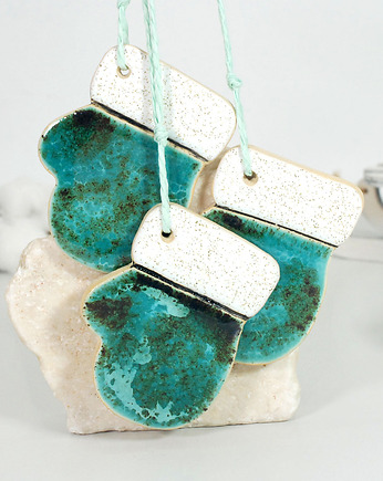 Świąteczne rękawice - ozdoby choinkowe, 10FingersArt