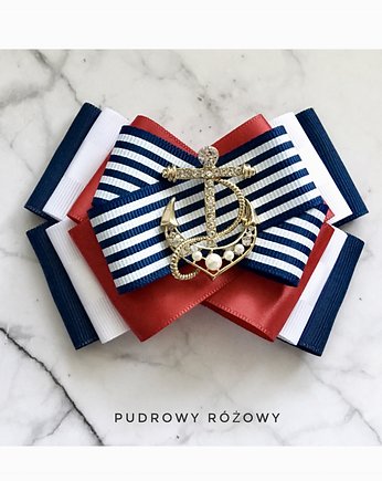Brosza Marynarska MARINE  NOWOŚĆ!, Pudrowy Różowy