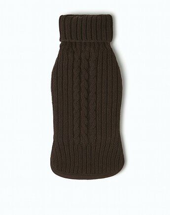 Sweterek dla psa Caldo Marrone z wełny merino, MUSSO