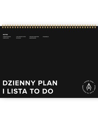 Planer dzienny niedatowany, ADHD-friendly, PaperDesk