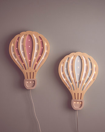 Drewniana lampka LED Balon, berco