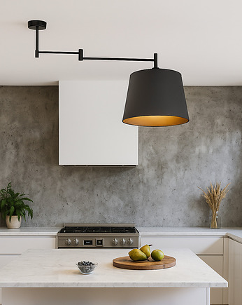 Designerska lampa sufitowa z regulowanym ramieniem TAMPA VELUR, LYSNE