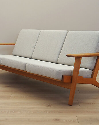 Sofa dębowa, duński design, lata 60,  Hans J. Wegner,  Getama, Przetwory design