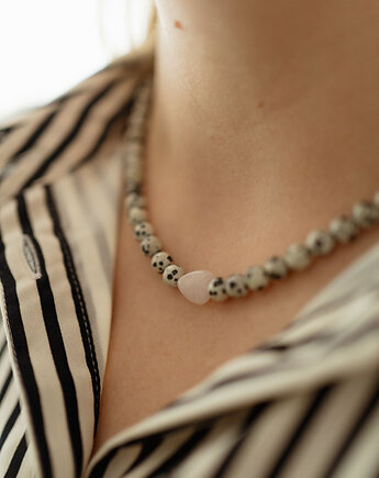 Naszyjnik z kamieni dost z serduszkiem, Dwie Gliny