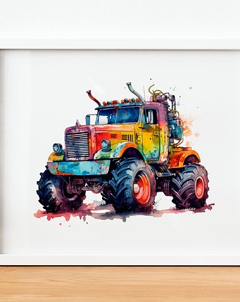 Plakat Monster Truck P189, OKAZJE - Prezent na Chrzciny