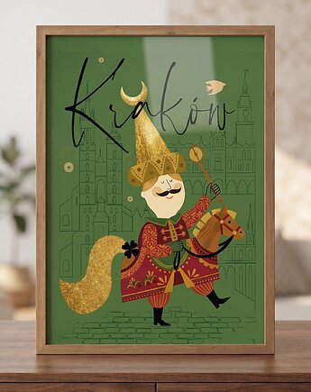 Plakat 30x40 Kraków Lajkonik, polkastudio