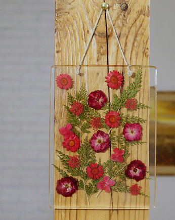 Obrazek z czerwonymi kwiatami w żywicy 3, Floral Home