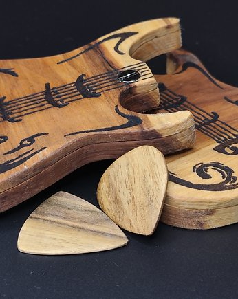 Etui na kostki do gitary - Śliwa, Wood Design Studio