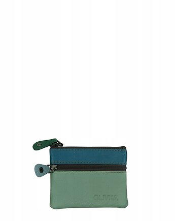 Saszetka skórzana skóra naturalna na klucze bilon poręczna OLIVKA, Olivka Warsaw